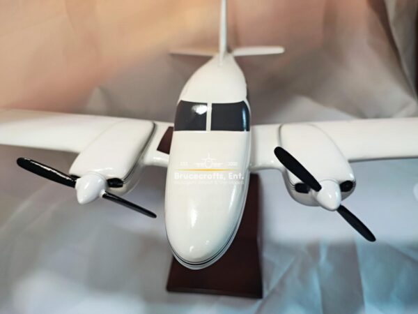 Model of Piper PA-23 Aztec with detailed craftsmanship.